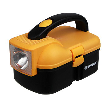 Ящик для хранения осветительный тм ЕРМАК, 19х12х12.5 см, пластик, 1 LED, 4хАА