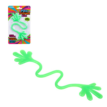 ИГРОЛЕНД Лизун рука липучка, 29х5,5см, полимер