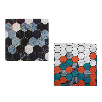 Коврик вырезной тм VETTA Соты, 80х80см, 2 дизайна