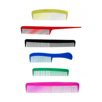 Набор расчесок тм ЮНИLOOK, 6шт, пластик