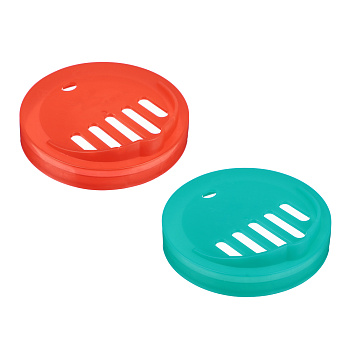 Крышка для слива d82мм с прорезями, пластик