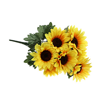 Букет искусственных цветов тм LADECOR подсолнухи, длина 40 см