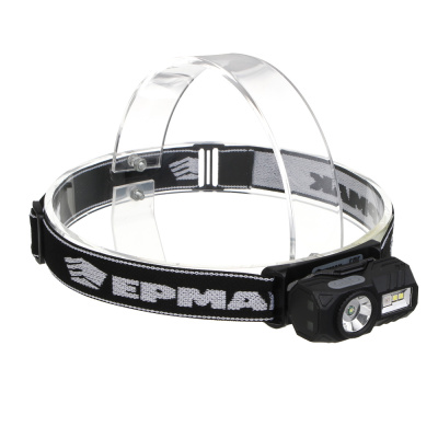Фонарь налобный тм ЕРМАК,сенсорный,крепление,XPE LED+3LED,9 режимов,500мАч,64х45х34 мм,красный свет