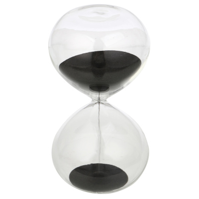 Часы песочные 7,5х14,5 см, стекло, песок, 15 минут, 2 цвета песка