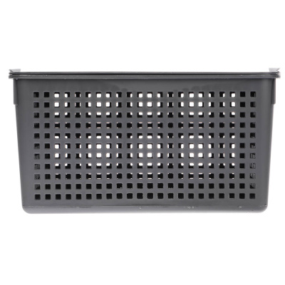 Корзинка Лофт 5,3л 295х185х145мм с крышкой белый, серый