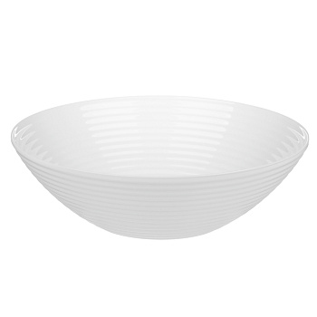 MILLIMI Бароло Салатник 24см белый опаловое стекло