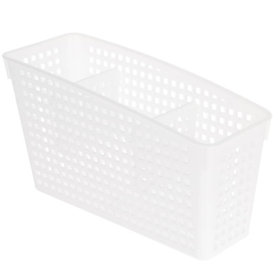 Органайзер Лофт с перегородками 245х95х140 мм белый, серый