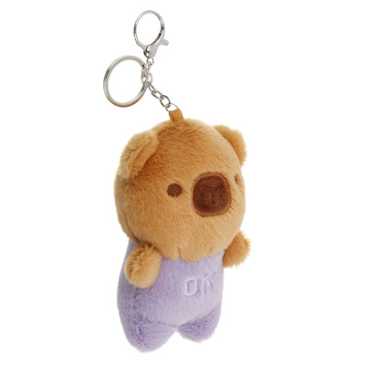 Брелок-подвес мягкий "Милаш" в костюмчике, полиэстер, металл, ИГРОЛЕНД, 1811-40