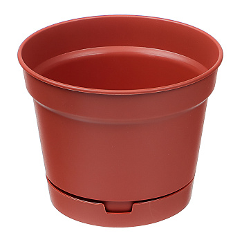 Горшок Mint 0,7л d12см, h9см c поддоном терракот