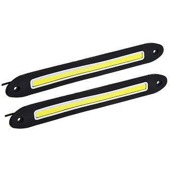 ЕРМАК Дневные ходовые огни, LED 80шт, гибкий резин. корп., 255мм, 12V, белый, 2шт