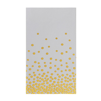 Скатерть одноразовая тм Fntastic, 136*180 см, 2,1 мкм, пластиковая пленка, фольгированный слой