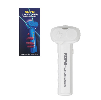 Игрушка запускалка "Летающая верёвка", 14,8х6,2х5см, USB, PP, свет, микс