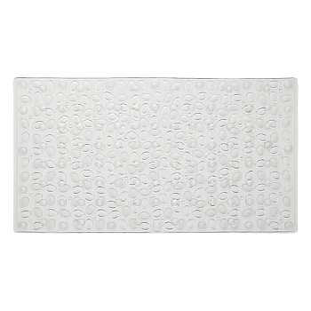 Коврик противоскользящий в ванную Галька, ПВХ, 68смх36см, прозрачный