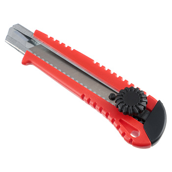 ЕРМАК Нож универсальный 18мм, метал.направ., Twist lock, пластик, блистер