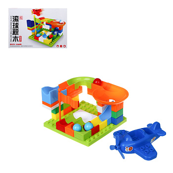 Конструктор крупные детали для малышей, 41 деталь, 35х8х24см, PP, 2 дизайна