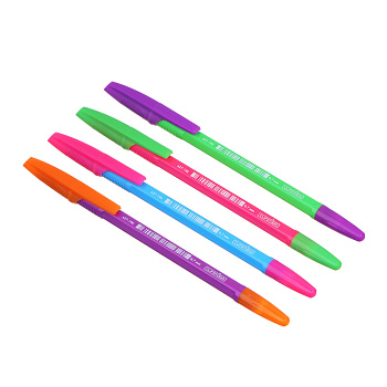 Ручка шариковая ClipStudio синяя, наконечник 0,7 мм, 4 цвета корпуса