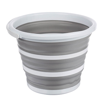 Ведро для уборки, складное, 10 л, полипропилен, термопластичная резина