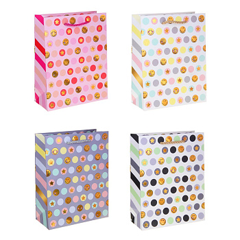 Пакет тм Fntastic подарочный, бумажный, 18x23x8см, смайлы, 4 дизайна