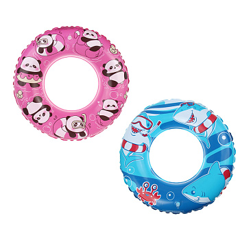 Круг надувной, тм BY SPORT, 53см, ПВХ, 0.15мм, 2 дизайна