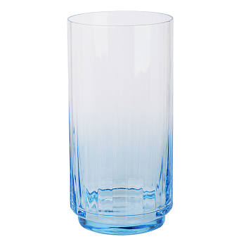 Стакан высокий с цветным дном тм MILLIMI Аква, 500мл, стекло