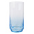 Стакан высокий с цветным дном тм MILLIMI Аква, 500мл, стекло