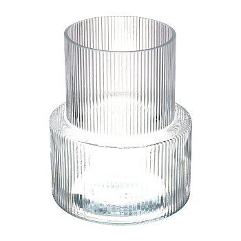 Ваза стеклянная, 15х11х18 см