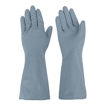 Перчатки прочные тм VETTA, размер M, ПВХ, серый цвет