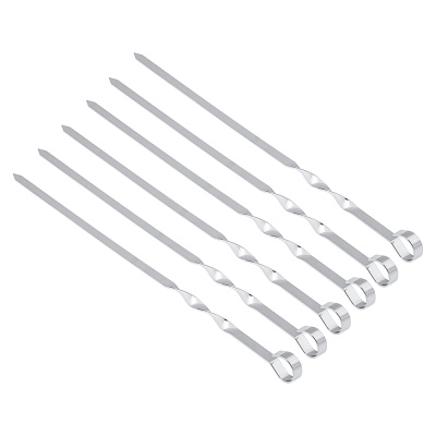 GRILLBOOM Набор шампуров 6шт, нерж.сталь, 45см, в чехле