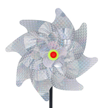 Ветряк светоотражающий тм INBLOOM для отпугивания птиц, d20см, h50см, пластик