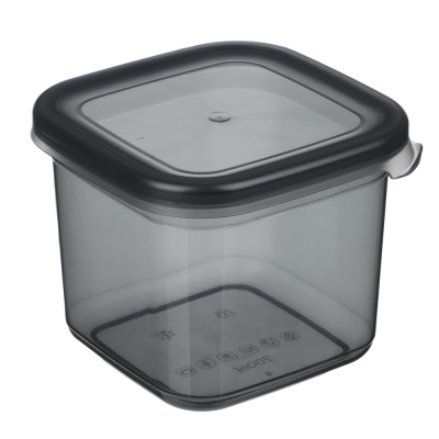 Ёмкость для сыпучих продуктов 0,7л 110х105х95мм, пластик, графит