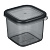 Ёмкость для сыпучих продуктов 0,7л 110х105х95мм, пластик, графит