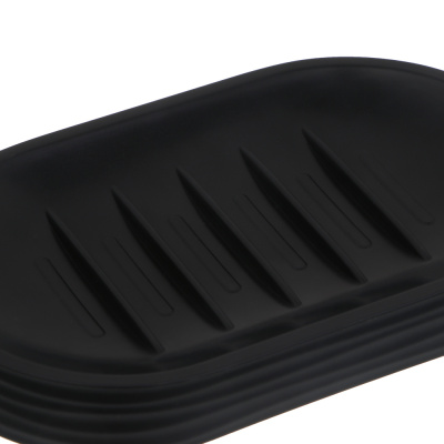 Мыльница тм VETTA Тренто, пластик, PP, черный, 14,5x8,8x2см