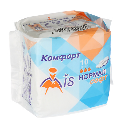 Прокладки гигиенические Mis нормал софт, 3 капли, п/э, 10 шт