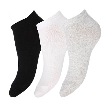 Набор носков 5 пар, укороченные, GALANTE, р. 23-25, 80% хлопок, 17% п/а, 3% эластан, цвета в ас-те