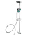 Стойка с набором для душа, лейка 1 режим, шланг 150см