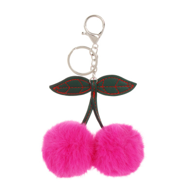 Подвеска мягкая "Вишенки", полиэстер, иск. мех, металл, тм ИГРОЛЕНД, 1811-44