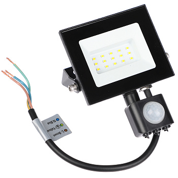 Прожектор светодиодный с датчиком движения FORZA 20Вт, 220-250В, IP44, 1200lm, 4000K, 120°