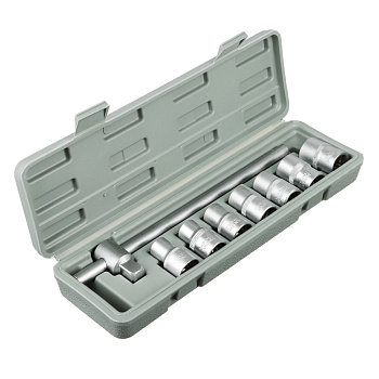 ЕРМАК Набор головок, 8 предм., 10-19мм