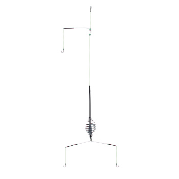 Оснастка донная с 3 крючками, с антизакручивателем и кормушкой тм AZOR FISHING, 5 видов
