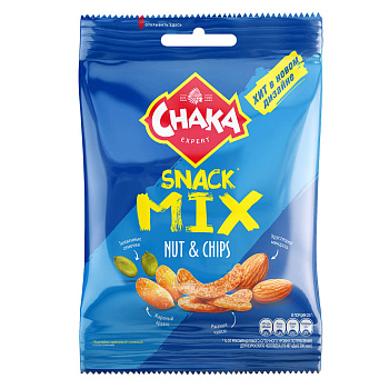 Коктейль ореховый соленый с добавлением чипсов CHAKA 70г