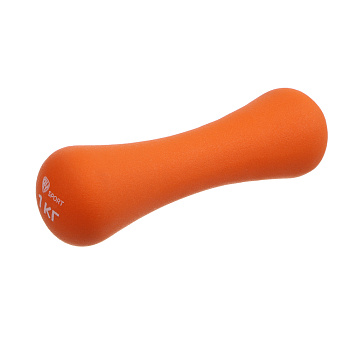 Гантель в форме кости 1кг (+- 100 гр) тм BY SPORT, металл, неопреновое покрытие