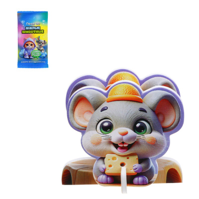 BY Пазл 3Д "Милые животные" 6х8,4см, пенокартон, 25 дизайнов