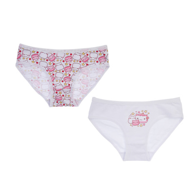 GALANTE Трусы-слипы для девочек 2 шт, р.110-116, 95%хлопок, 5%спандекс, разноцветный, НБ25-23