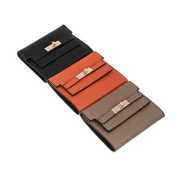 Кошелек для карт и купюр тм ЮL Hermesus, ПУ,металл, 11,5х9,5х1см, 3 цвета, С231-13