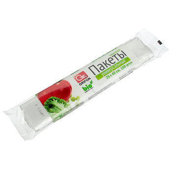 Пакеты универсальные тм GRIFON, 25х40см, 5л, 100шт