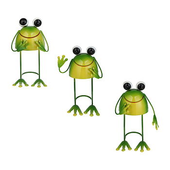 Фигурка садовая "Лягушка" тм INBLOOM, 10х10х19см, металл