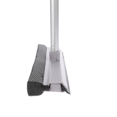 Окномойка тм VETTA, телескоп. ручка 65-111см, алюминий, водосгон ТПР 25см, поролон, цвет серый