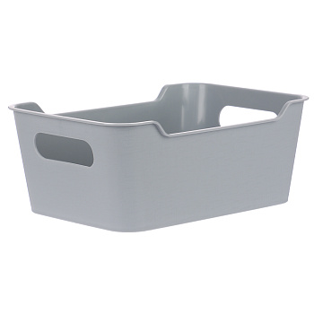 Корзинка универсальная "Mango" 2,4л. 230х160х90мм (серый)