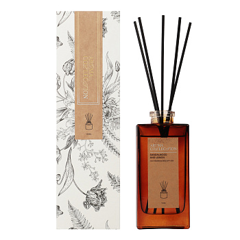 BY Аромадиффузор, с палочками, 150 мл, аромат (SANDALWOOD AND LEMON)