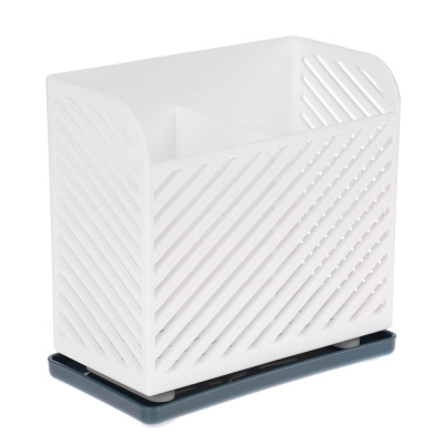 Подставка для столовых приборов тм VETTA, 15х8х14см, полипропилен, цвет белый